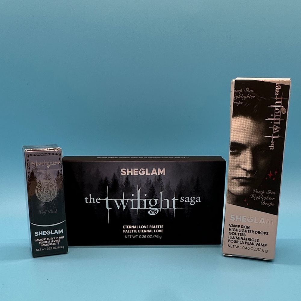 SHEGLAM Twilight Saga Eternal Love Palette, Vamp Highlighter and Lip Tint